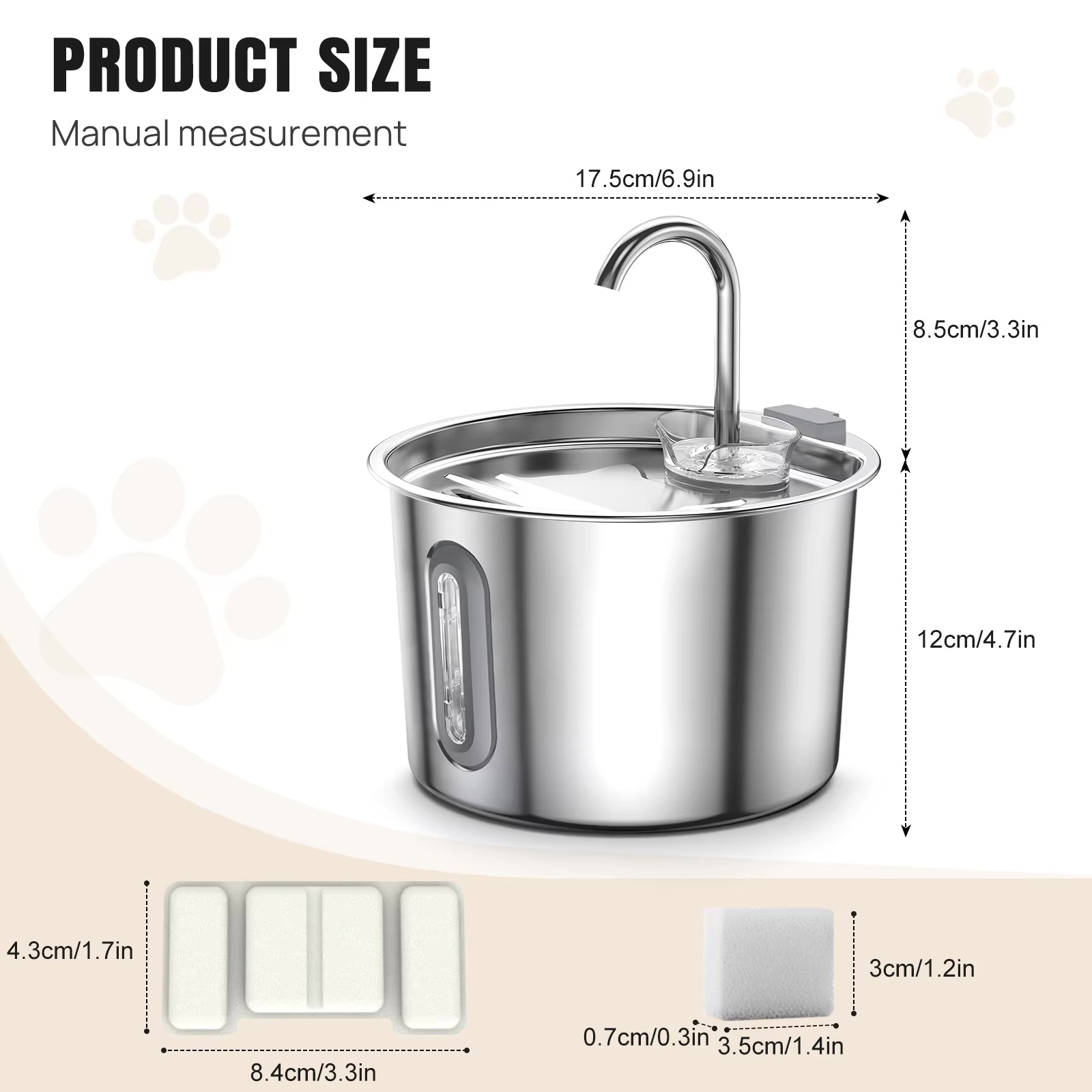 Cat Fountain Stainless Steel 2